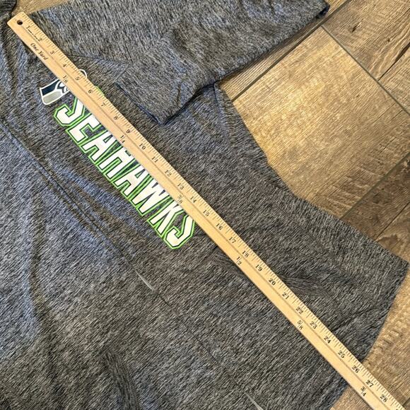 NFL Teams Seahawks Full Zip Women's Grey Hoodie Lightweight Jacket Size L - Picture 3 of 7